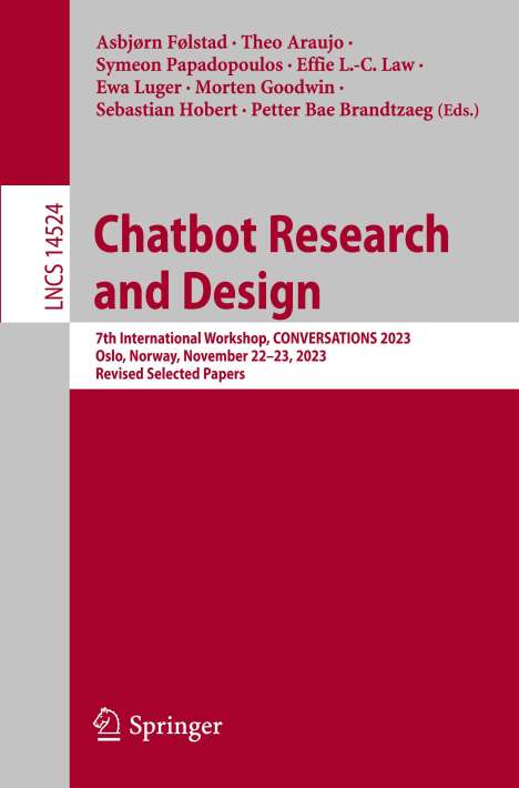Chatbot Research and Design, Buch