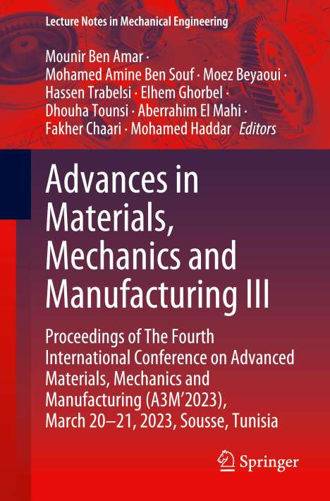 Advances in Materials, Mechanics and Manufacturing III, Buch