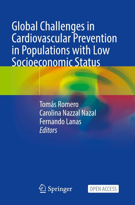 Global Challenges in Cardiovascular Prevention, Tomás Romero u.a., Springer Verlag, blauer Hintergrund mit Farbmuster.