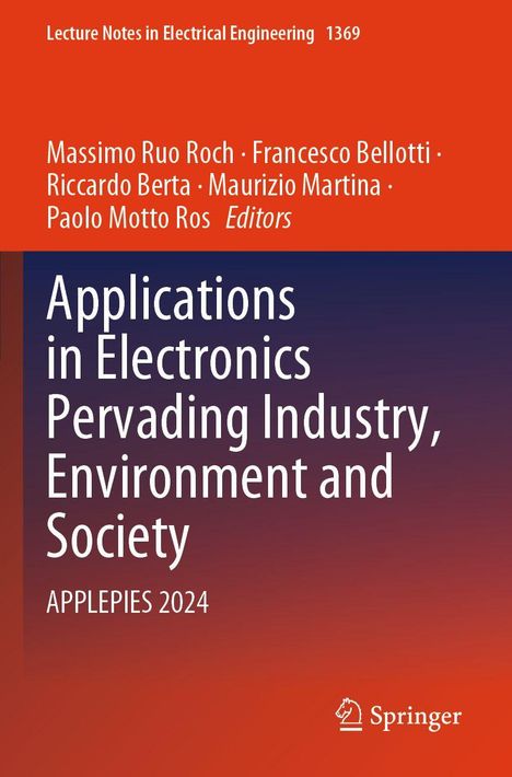 Titel: "Applications in Electronics Pervading Industry, Environment and Society". Herausgeber: Massimo Ruo Roch, andere. Springer-Logo.