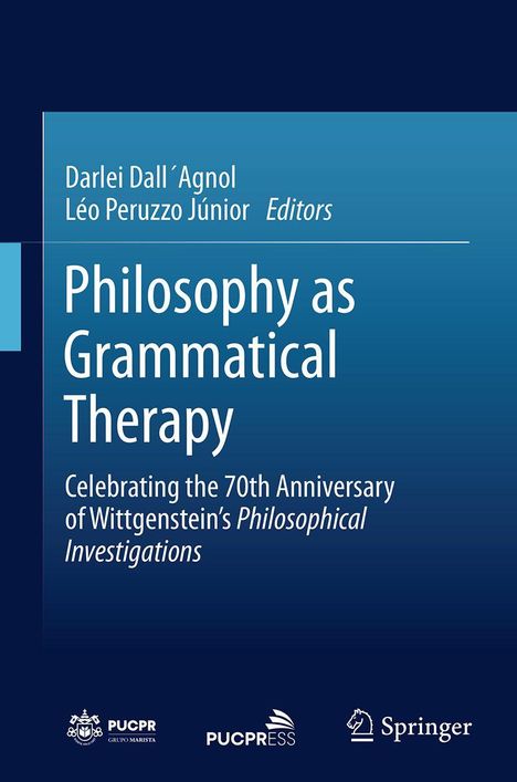 "Philosophy as Grammatical Therapy" von Darlei Dall’Agnol, Léo Peruzzo Júnior, 70. Jubiläum von Wittgenstein. Logos unten.