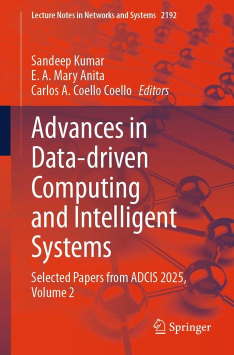 „Lecture Notes in Networks and Systems 2192“. Buchtitel über datengetriebene und intelligente Systeme, Springer-Logo.