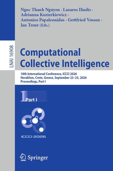 Computational Collective Intelligence, Konferenz ICCCI 2026 in Heraklion, Part I, Springer-Logo unten.