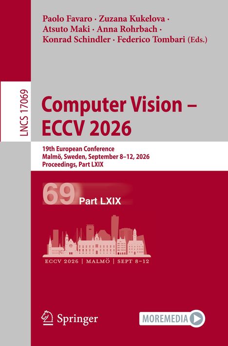 "Computer Vision – ECCV 2026" steht in großer roter Schrift. Unten ist die Skyline von Malmö.