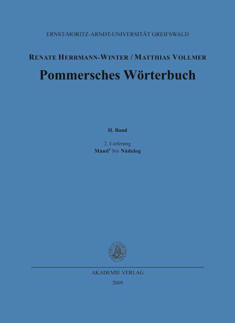 Matthias Vollmer: Månd bis Nådelog, Buch