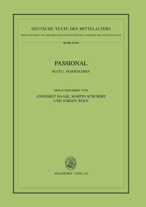Passional, Buch I, Marienleben, Buch