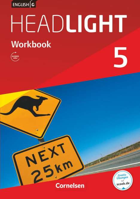 Gwen Berwick: English G Headlight Band 5: 9. Schuljahr - Allgemeine Ausgabe - Workbook mit Audios online, Buch