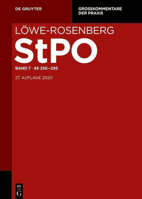 Löwe/Rosenberg StPO und GerichtsverfassungsG Bd. 7, Buch