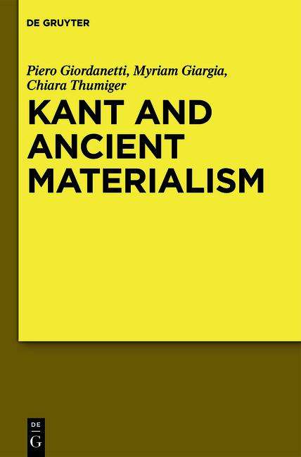 Kant and Ancient Materialism, Buch