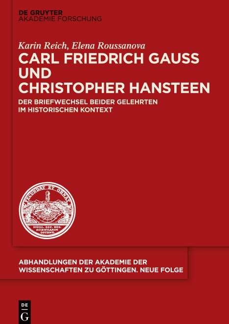 Karin Reich: Carl Friedrich Gauß und Christopher Hansteen, Buch