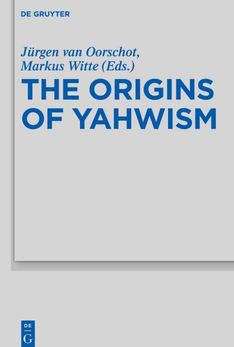 The Origins of Yahwism, Buch