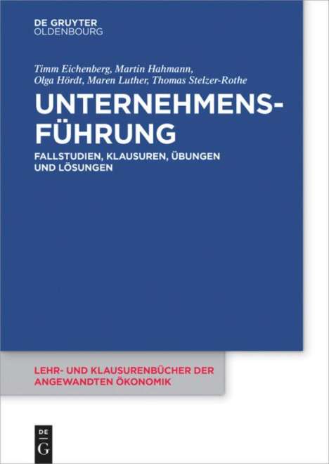 Timm Eichenberg: Eichenberg, T: Unternehmensführung, Buch