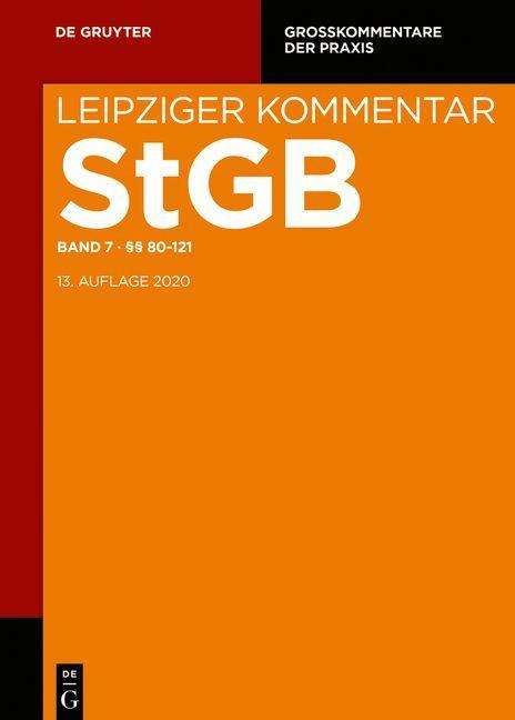Strafgesetzbuch. Leipziger Kommentar §§ 80-121, Buch