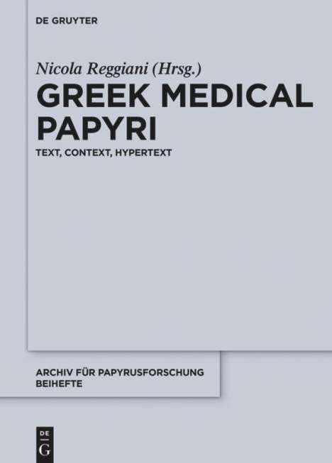 Greek Medical Papyri, Buch