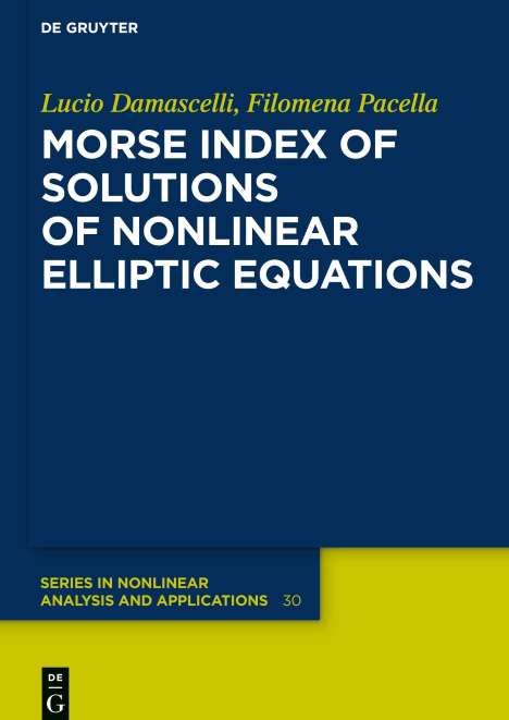 Lucio Damascelli: Morse Index of Solutions of Nonlinear Elliptic Equations, Buch