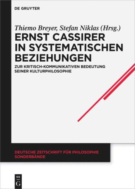 Ernst Cassirer in systematischen Beziehungen, Buch