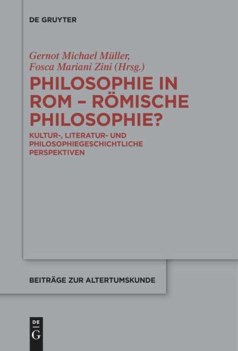 Philosophie in Rom ¿ Römische Philosophie?, Buch