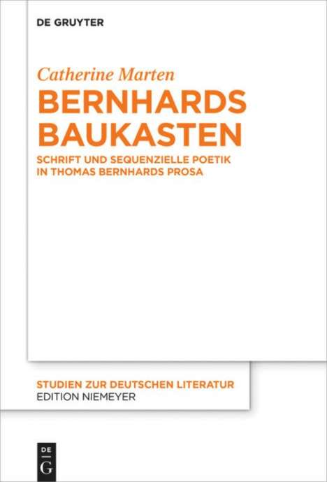 Catherine Marten: Bernhards Baukasten, Buch