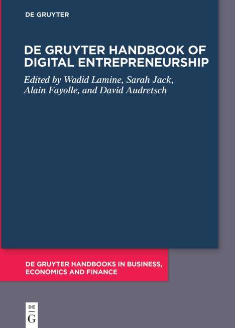 De Gruyter Handbook of Digital Entrepreneurship, Buch