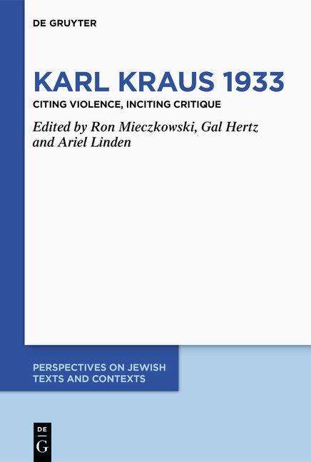 Karl Kraus 1933, Buch