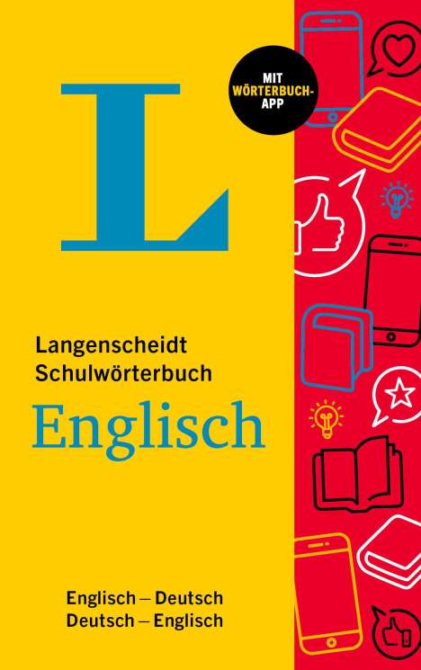 Langenscheidt Schulwörterbuch Englisch, 1 Buch und 1 Diverse