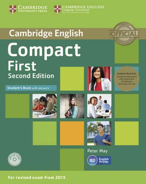 Peter May: Compact First. Student's Book Pack (Student's Book with answers with CD-ROM and Class Audio CDs(2)), Buch