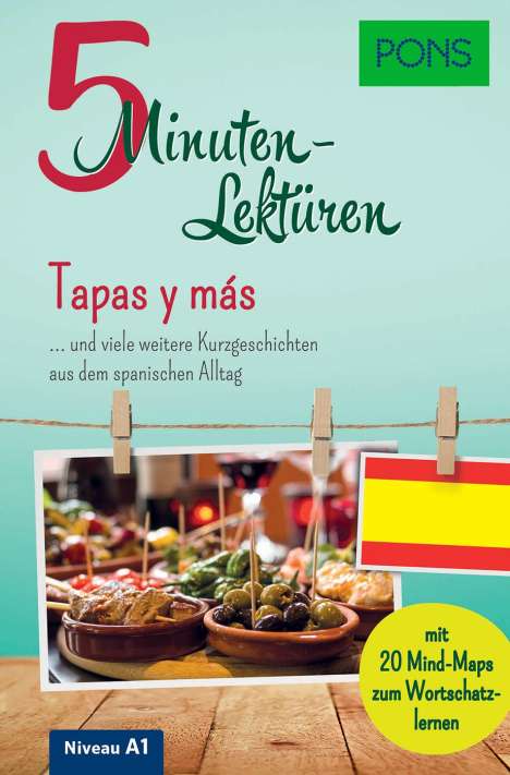 PONS 5-Minuten-Lektüren Spanisch A1 - Tapas y más, Buch