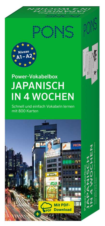 PONS Power-Vokabelbox Japanisch in 4 Wochen, Buch