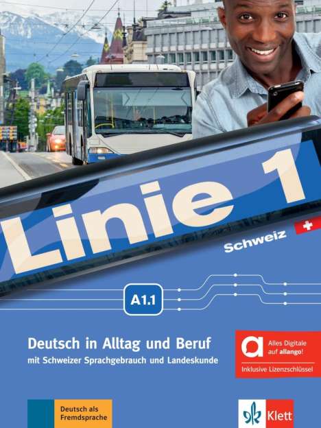 Linie 1 Schweiz A1.1 - Hybride Ausgabe allango, 1 Buch und 1 Diverse
