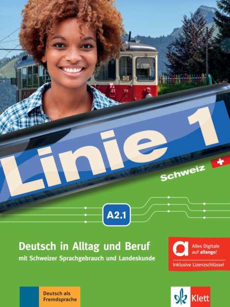 Linie 1 Schweiz A2.1 - Hybride Ausgabe allango, 1 Buch und 1 Diverse