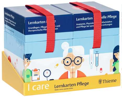 Walter Anton: I care Lernkarten Pflege - Set (im Umkarton), Diverse