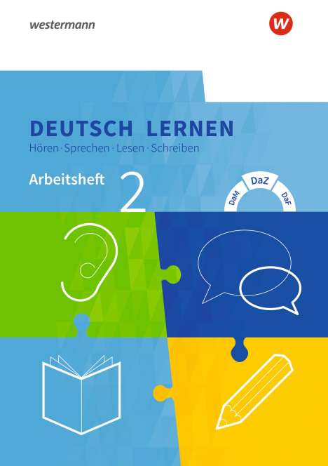 Deutsch lernen 2. Arbeitsheft. Hören - Sprechen - Lesen - Schreiben, 1 Buch und 1 Diverse