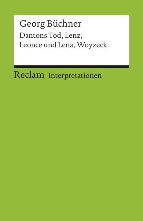 Georg Büchner: Buechner, G: Interpr. Dantons Tod, Buch