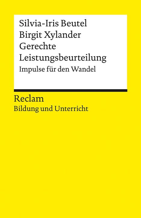 Silvia-Iris Beutel: Gerechte Leistungsbeurteilung. Impulse für den Wandel, Buch