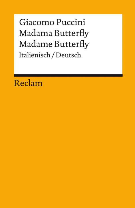Madama Butterfly /Madame Butterfly, Buch