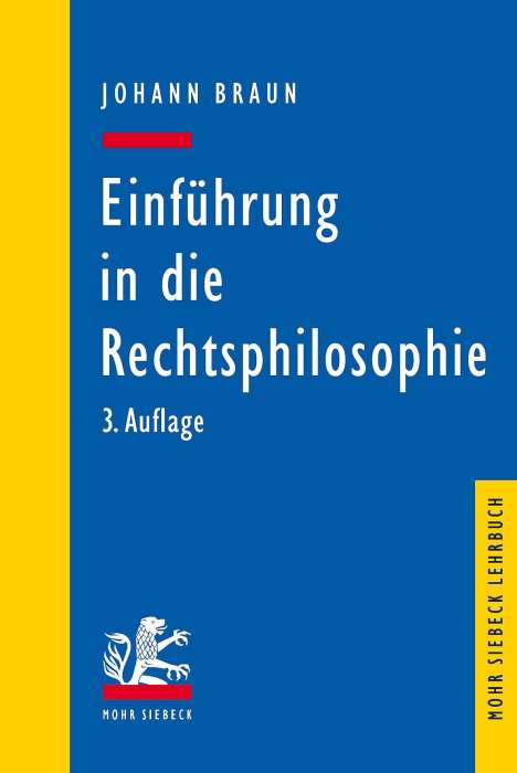 Johann Braun: Einführung in die Rechtsphilosophie, Buch