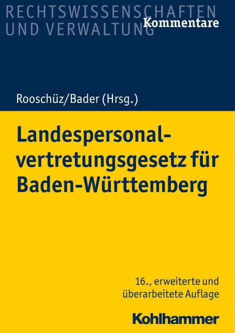 Brigitte Gerstner-Heck: Landespersonalvertretungsgesetz/Baden-Württemberg, Buch
