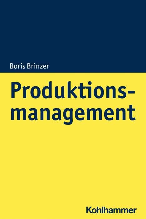 Boris Brinzer: Produktionsmanagement, Buch