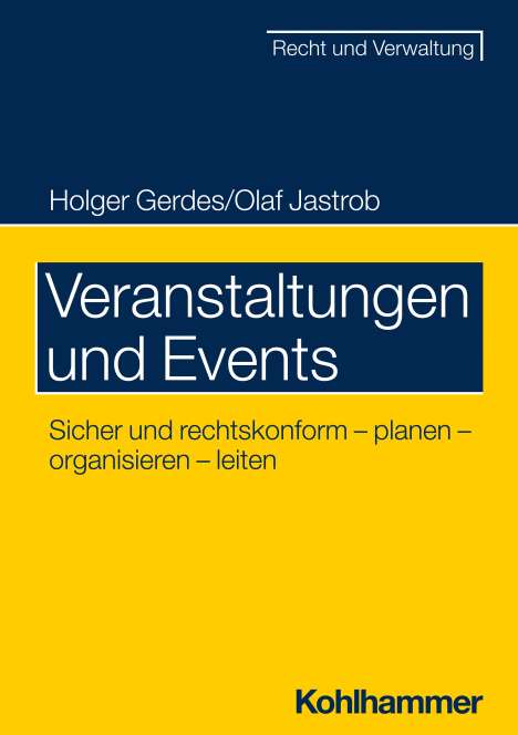 Holger Gerdes: Veranstaltungsleitung, Buch