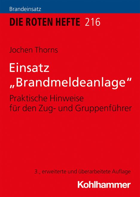 Jochen Thorns: Einsatz "Brandmeldeanlage", Buch