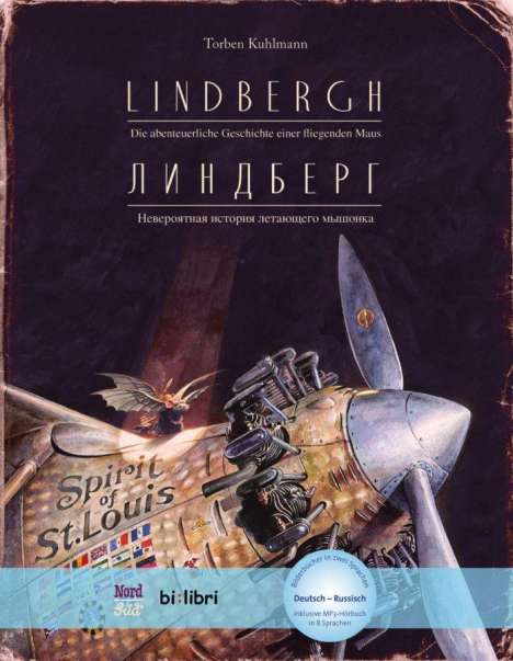 Torben Kuhlmann: Lindbergh. Kinderbuch Deutsch-Russisch mit MP3-Hörbuch zum Herunterladen, Buch