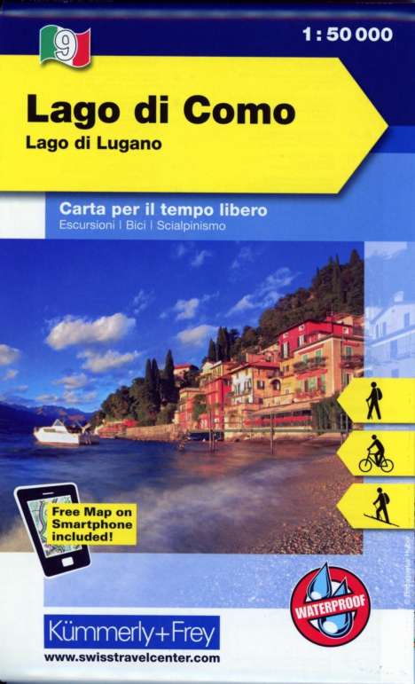 KuF Italien Outdoorkarte 9 Lago di Como / Lugano, Karten