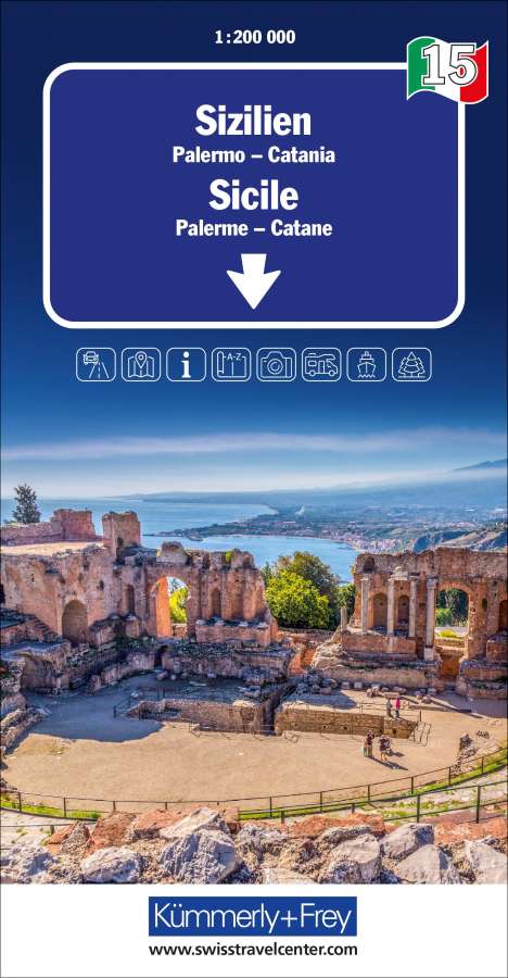 Sizilien Nr. 15 Regionalkarte Italien 1:200 000, Karten