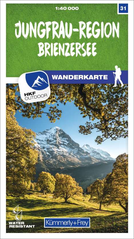 Jungfrau-Region / Brienzersee 31 Wanderkarte 1:40 000 matt laminiert, Karten