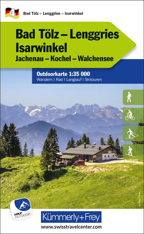 Bad Tölz - Lenggries - Isarwinkel Nr. 04 Outdoorkarte Deutschland 1:35 000, Karten