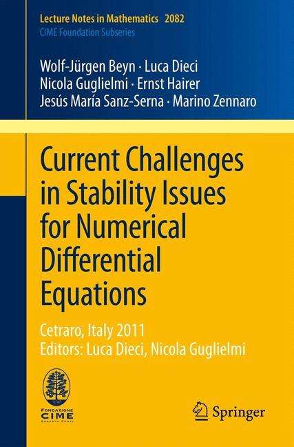 Wolf-Jürgen Beyn: Current Challenges in Stability Issues for Numerical Differential Equations, Buch