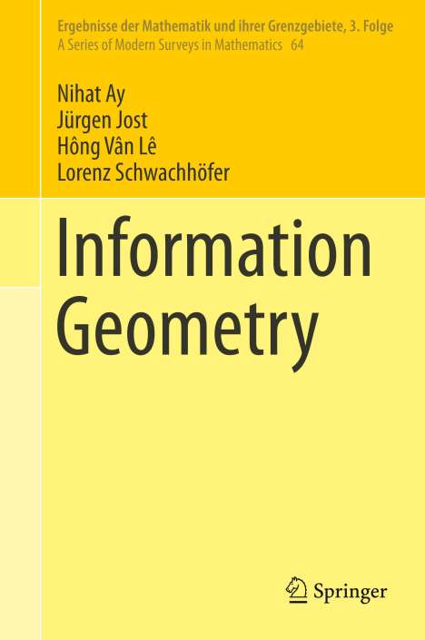Nihat Ay: Information Geometry, Buch