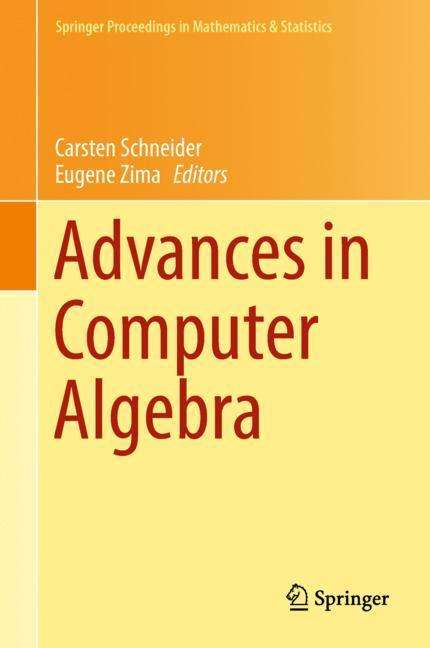 Advances in Computer Algebra, Buch