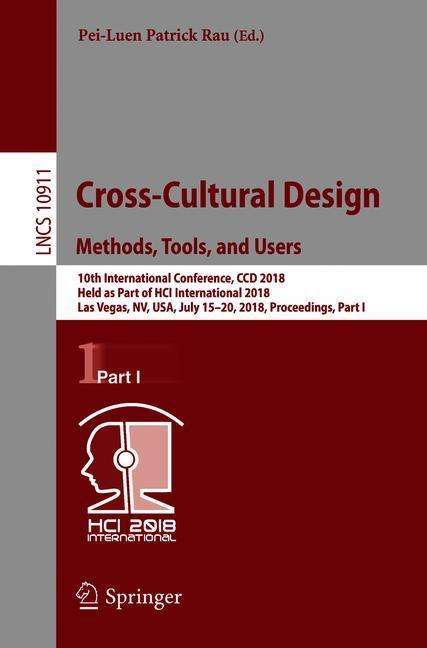 Cross-Cultural Design. Methods, Tools, and Users, Buch