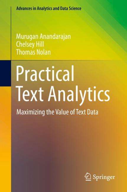 Murugan Anandarajan: Practical Text Analytics, Buch